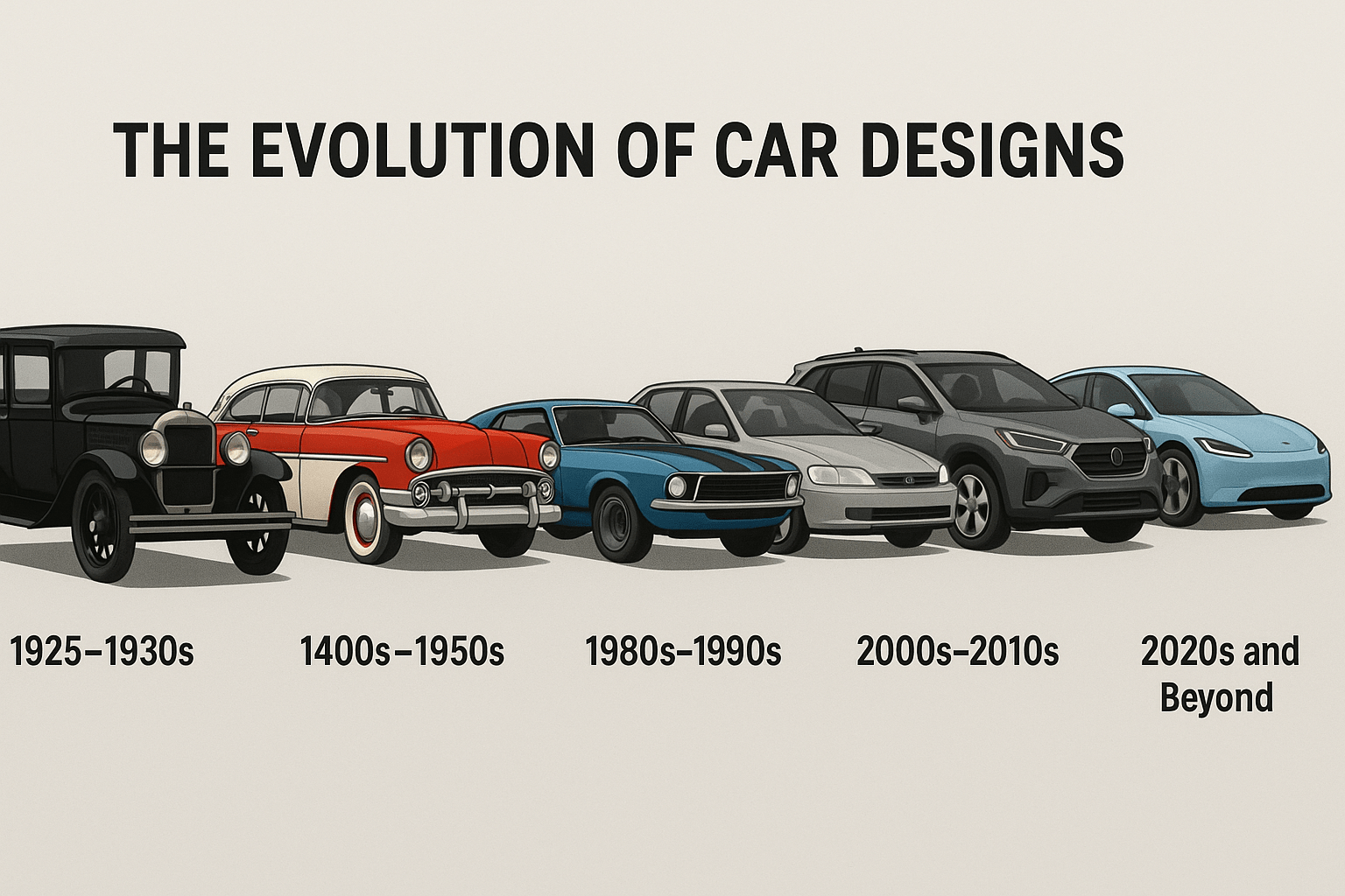 The evolution of car designs through the decades-min